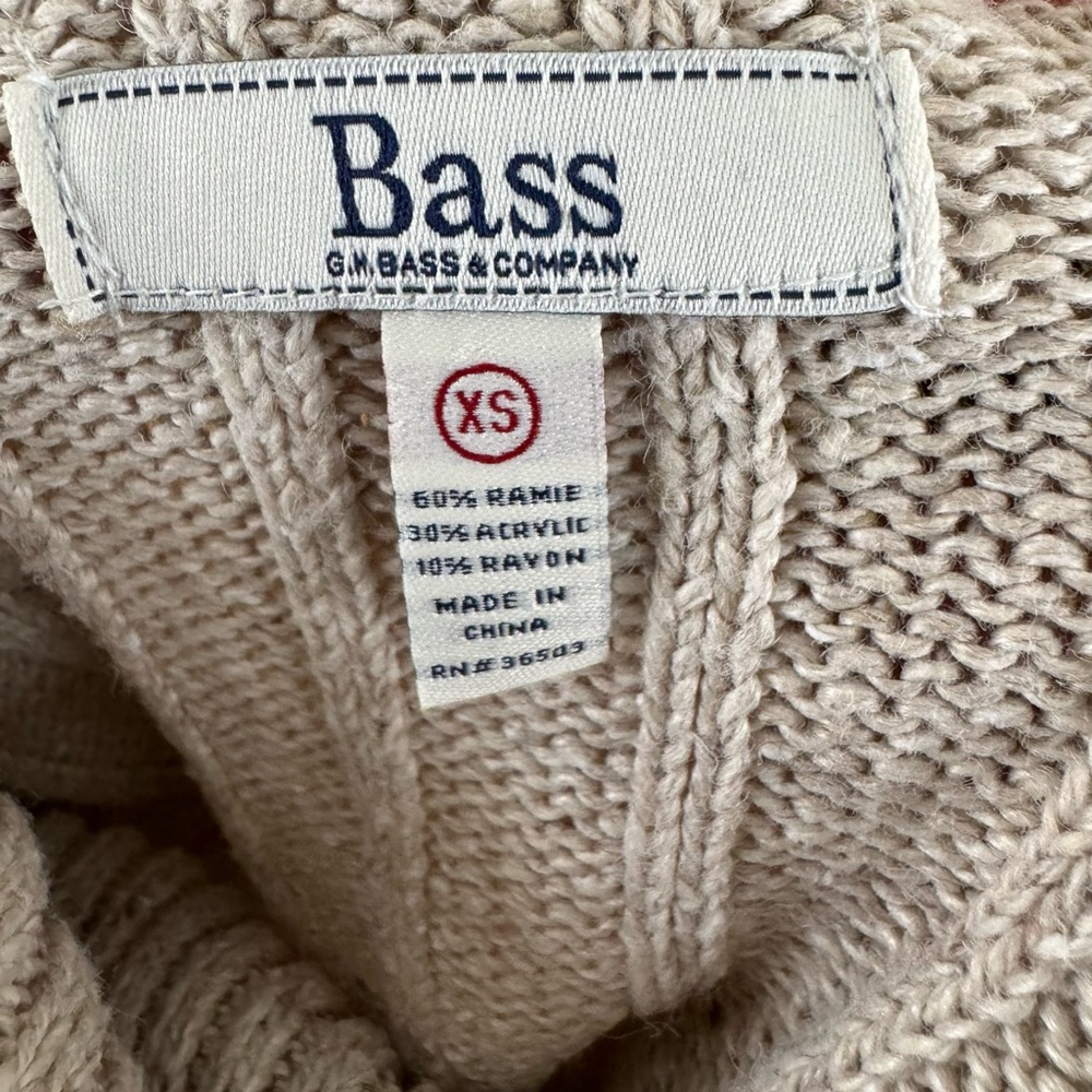 !! VINTAGE !! Bass Knit Sweater - Picture 5 of 5